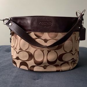 Authentic Coach Brown Shoulder Bag No. L0982-F14708